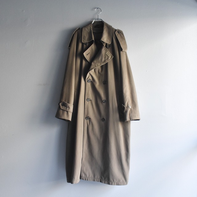 【VINTAGE】”Christian Dior” 80’s~90’s Double Breasted Trench Coat FULL-SET