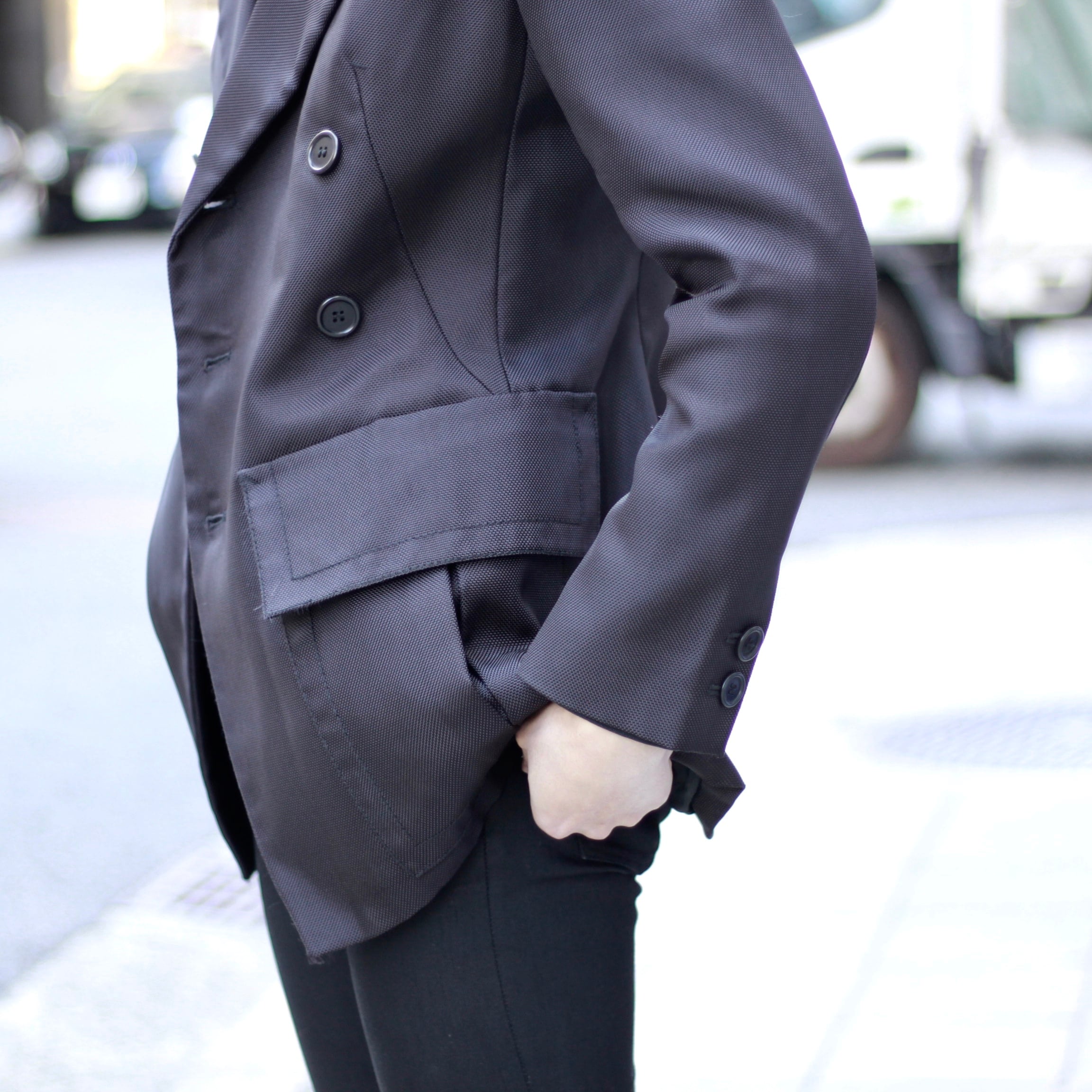 . DIRK BIKKEMBERGS HOMMES Nylon tailored jacket ダーク