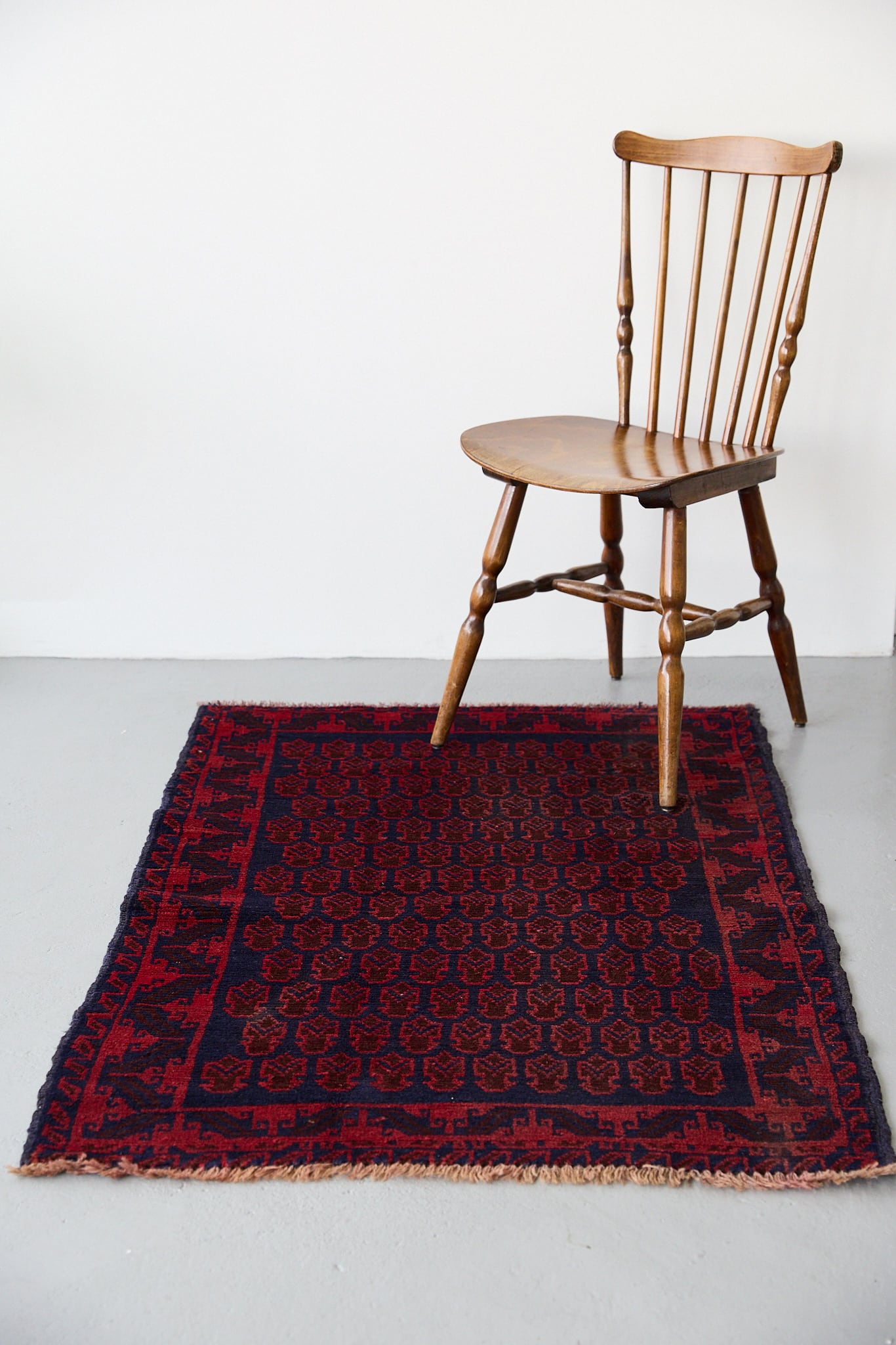 No.183 ヴィンテージラグ トライバルラグ バルーチ族 ウール（135×88cm