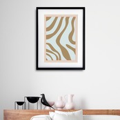 静寂の流れ Ⅳ｜滑らかに重なるラインが魅せるミニマル抽象アートポスター｜空間を整える静けさと品格｜A4ポスター