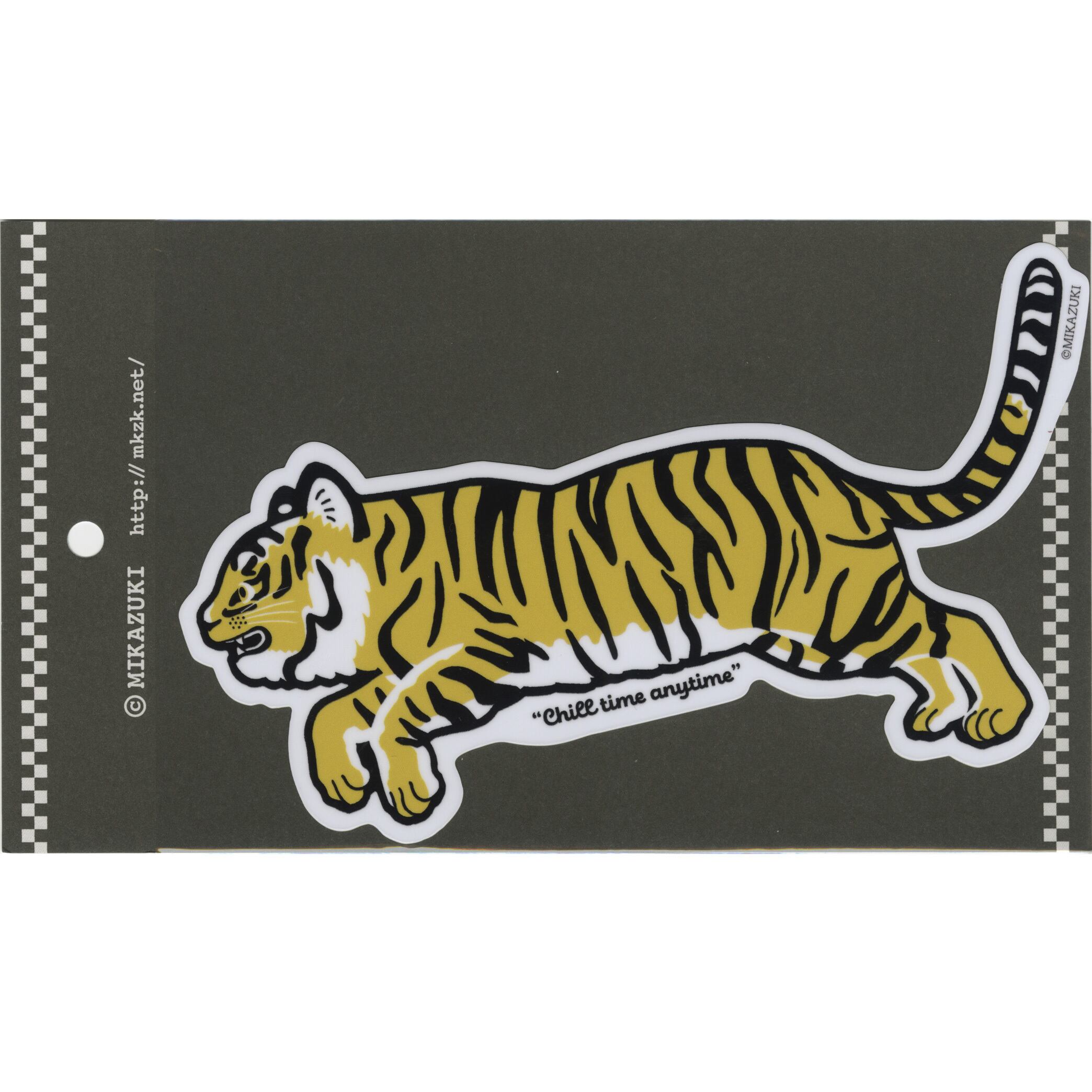 リニューアル 虎くん ダイカット ステッカー (大) MIKAZUKI / ミカヅキ
