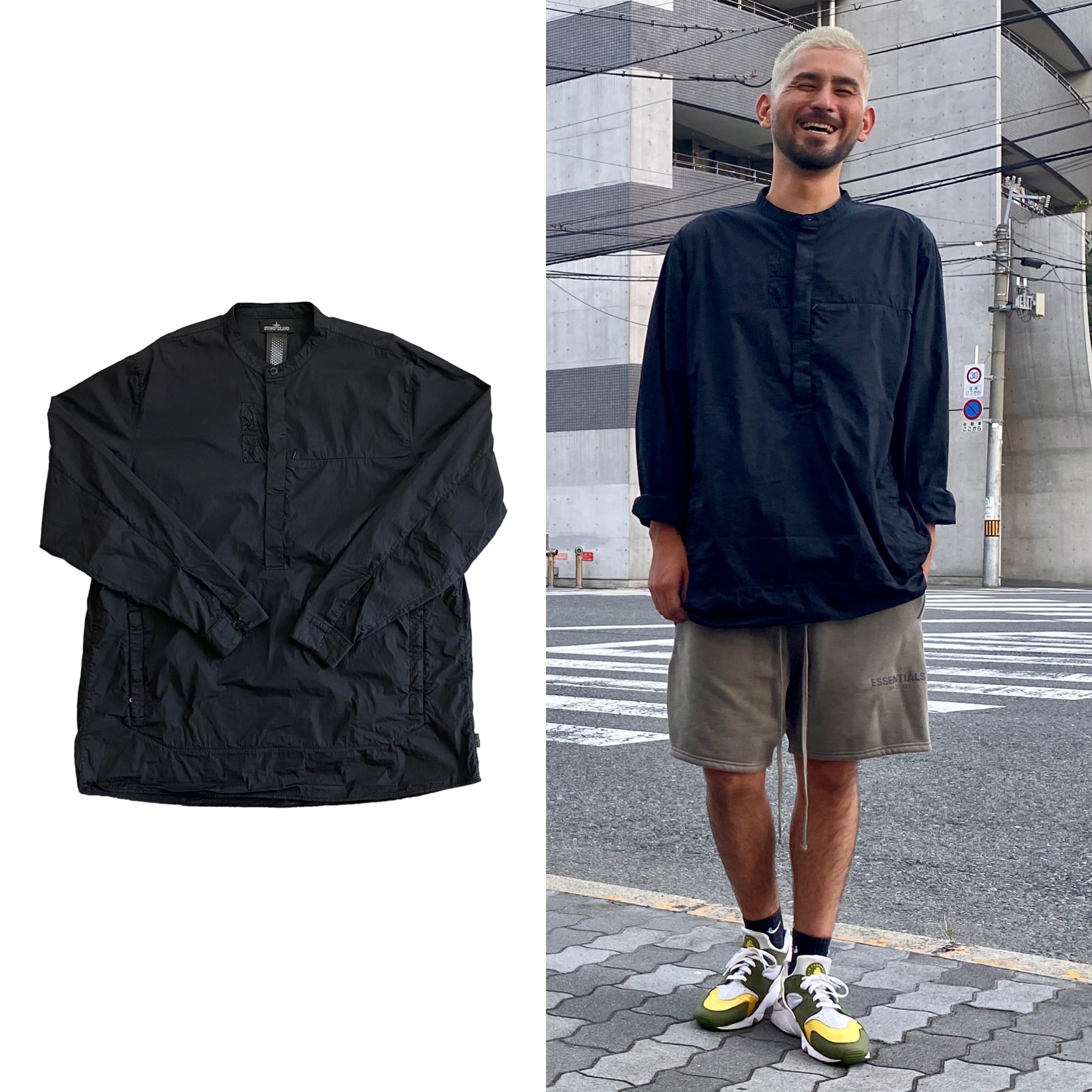 STONE ISLAND SHADOW PROJECT ZIP POCKET TUNIC SHIRT BLACK XL 