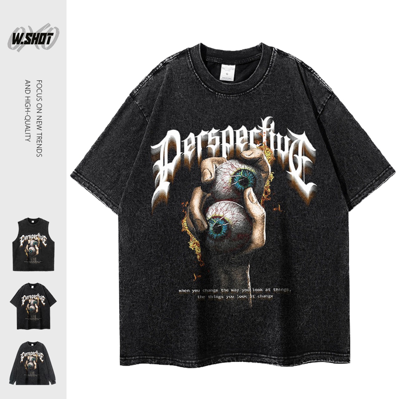 VINTAGE ストリート 目玉 Tシャツ T870