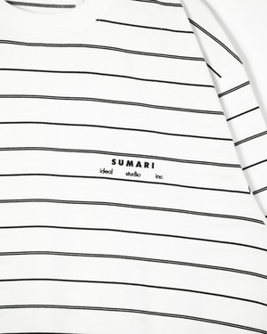 HEMCODE OG MULTI BORDER LONG-SLEEVE T (WHITE)