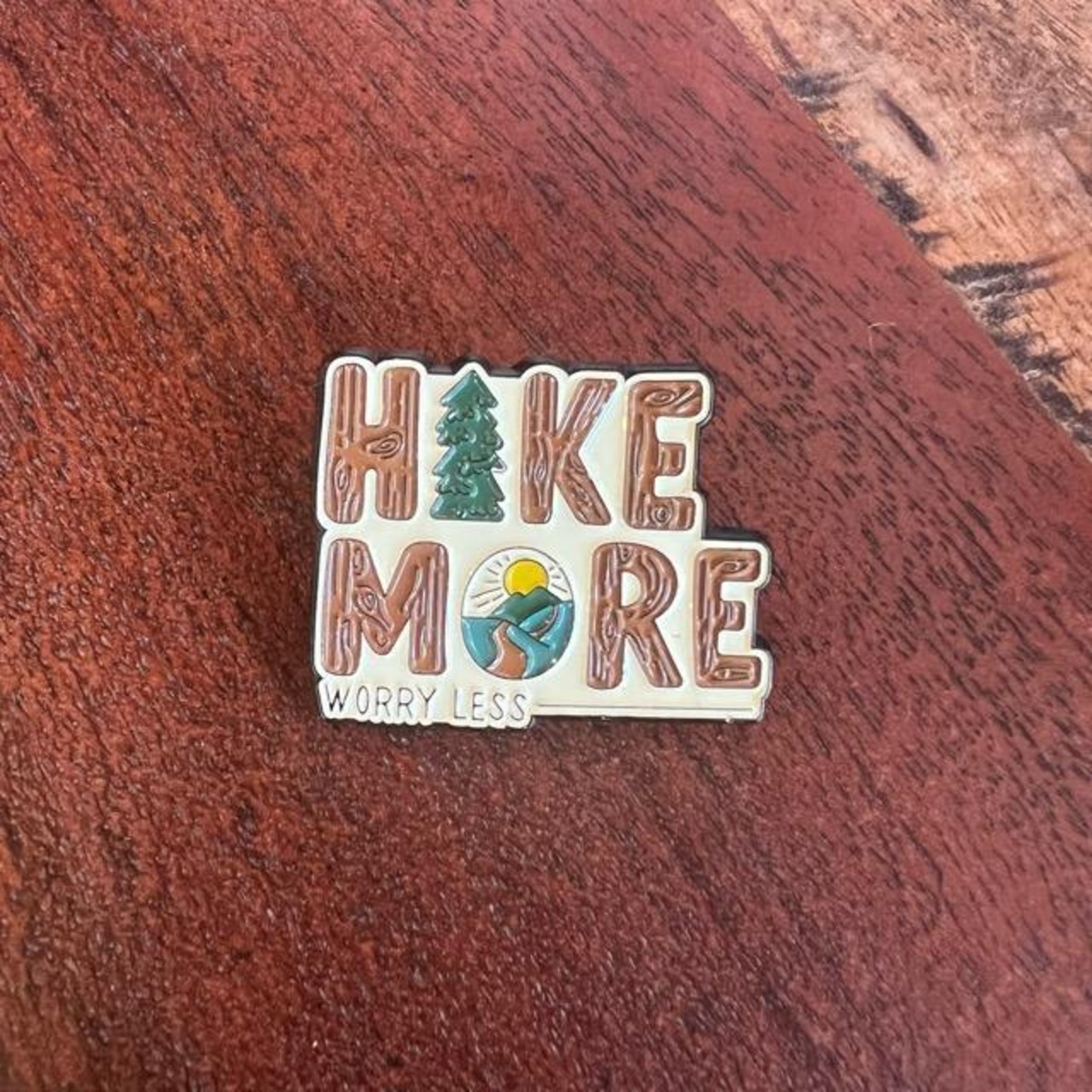 TOPANGA Jewelry pin brooch HIKE MORE | present gift　