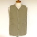 Teflon Gourd Cotton Touch Wave Quilt Vest　Beige