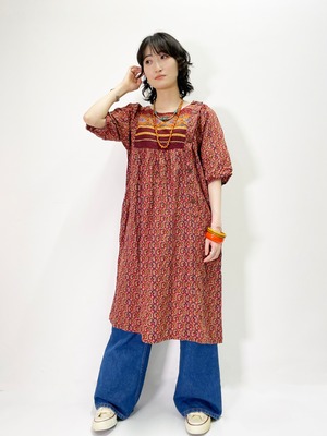 70's Vintage Boho Dress