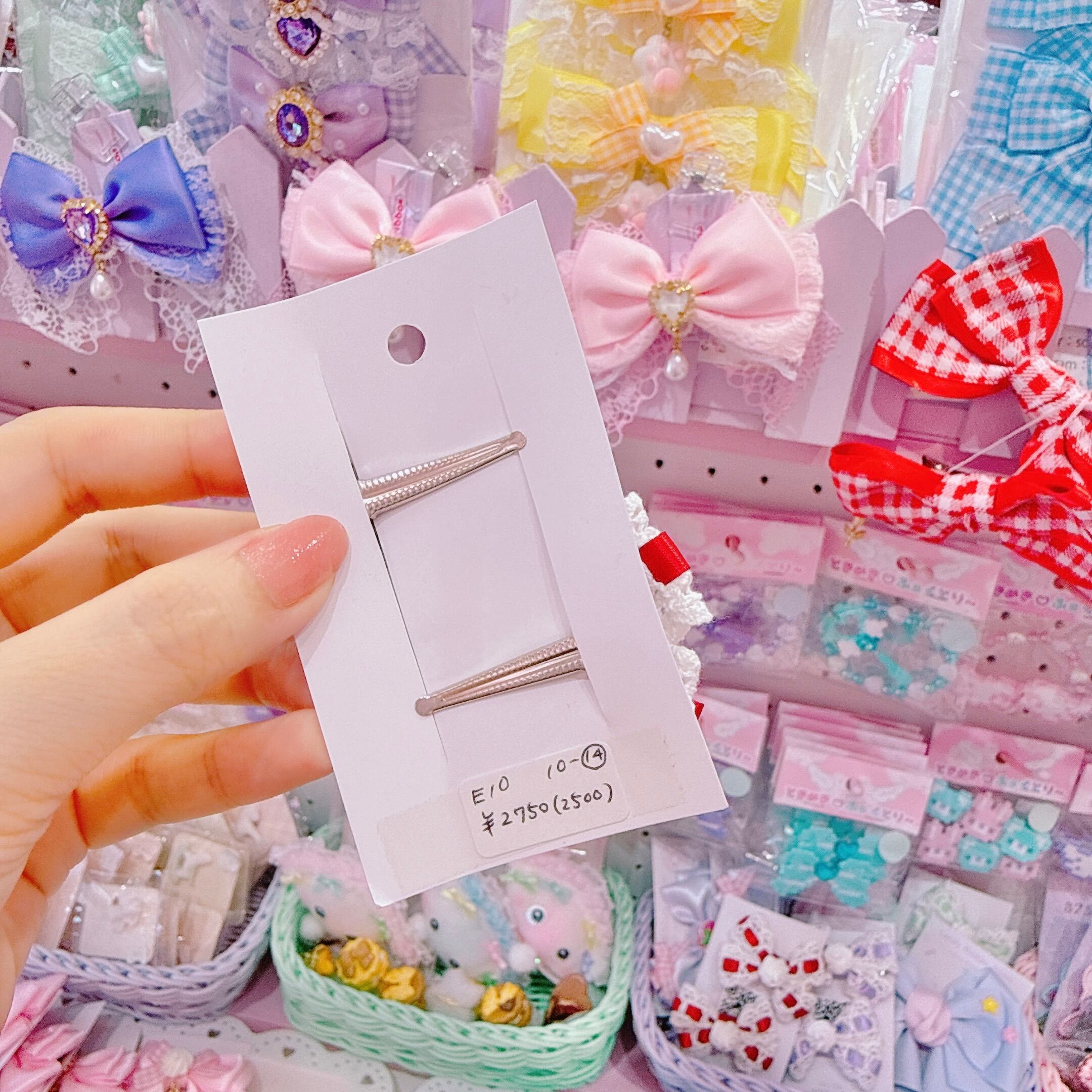【E10】10-14ツインヘアクリップ