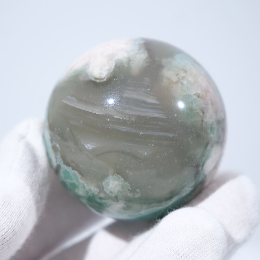 グリーン フラワーアゲート / スフィア【φ4.2cm】 | ariife.公式