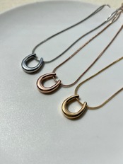 Simple horseshoe necklace