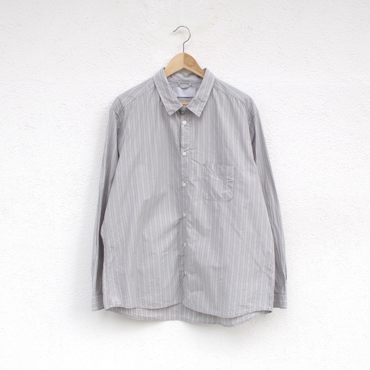 MUYA  Atelier shirts relax  "Grey stripe"