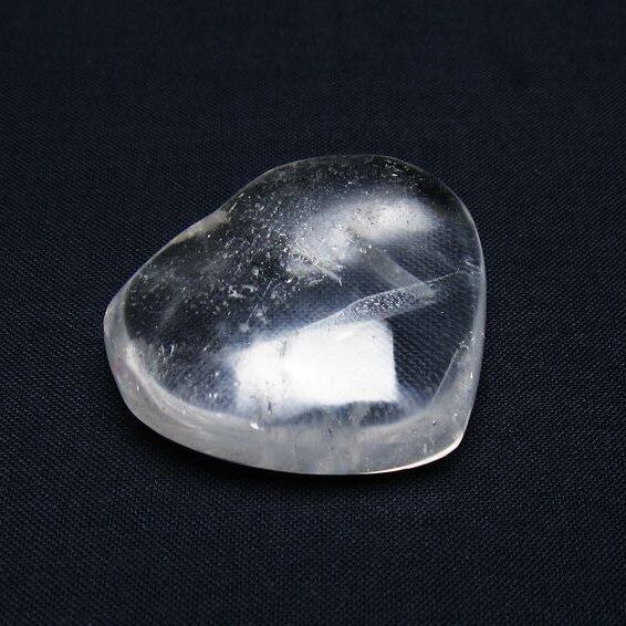 水晶 ハート置物 一点物 145-1467