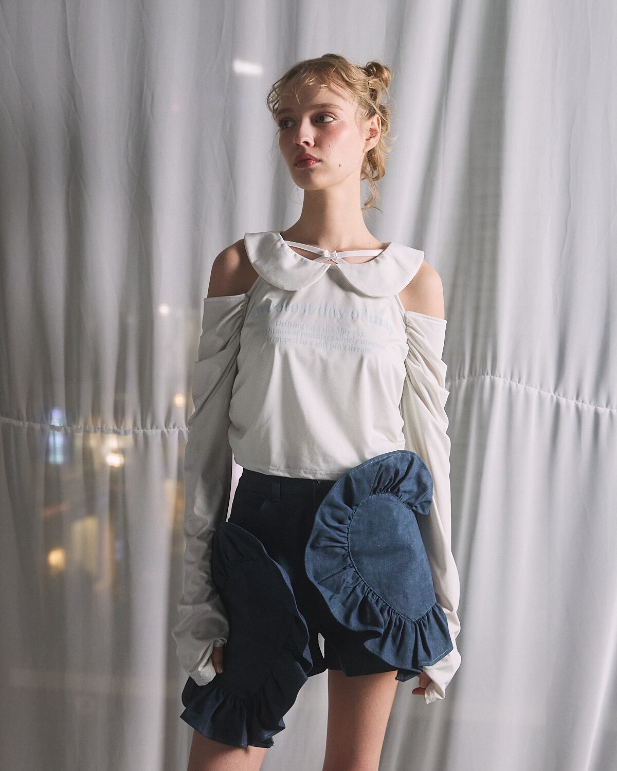 lilLilly セーラーデニムジャケット&ハートデニムショートパンツ S/S ハートデニムショートパンツ | lilLilly official webstore