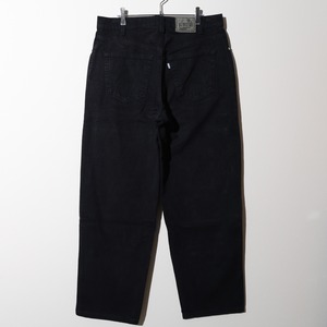 極美品 34×32 USA 96年 Loose Silvertab Levi’s ブラックデニムパンツ リーバイス シルバータブ