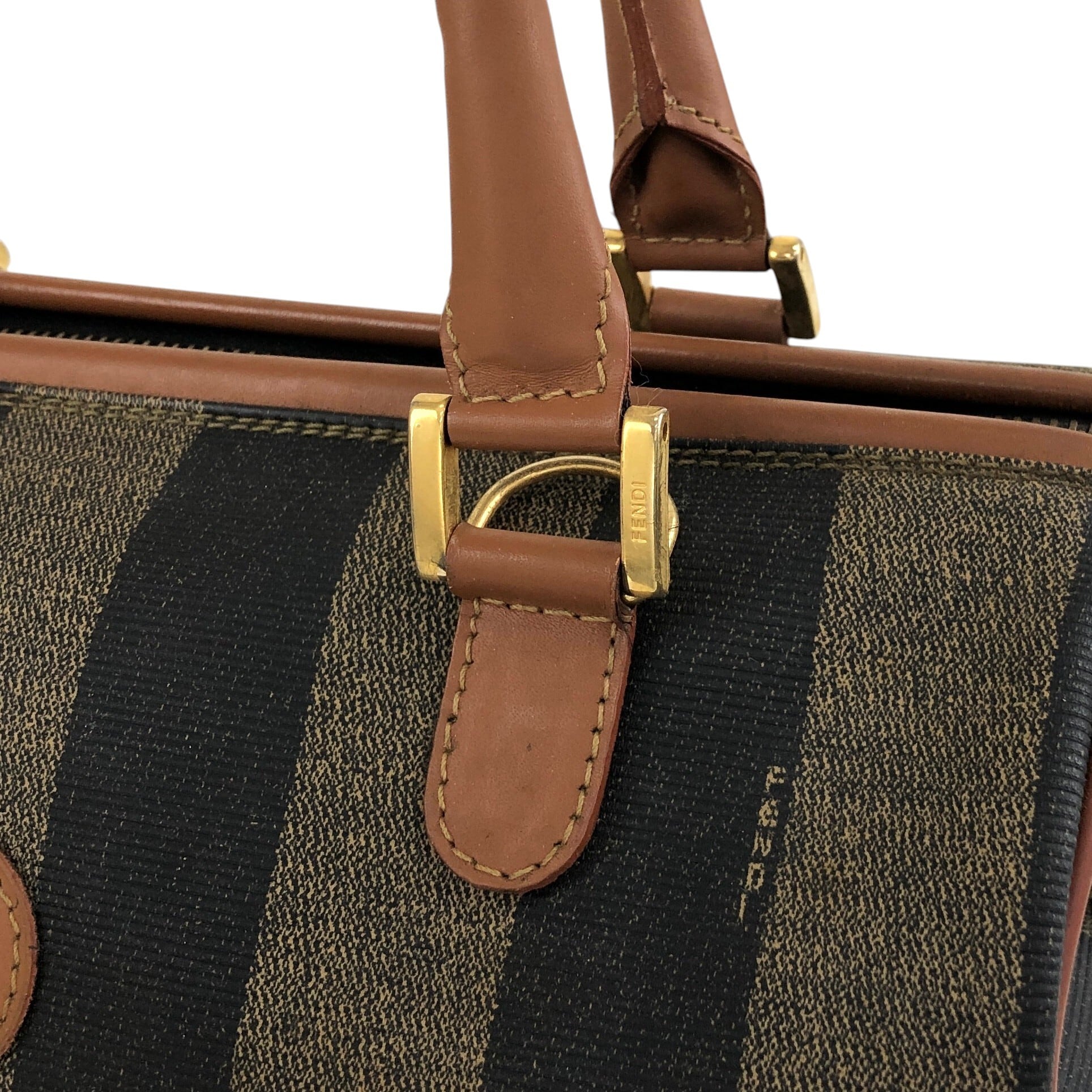 最 安値 Fendi FFロゴ ハンドバッグ ブラウン 【公式通販】