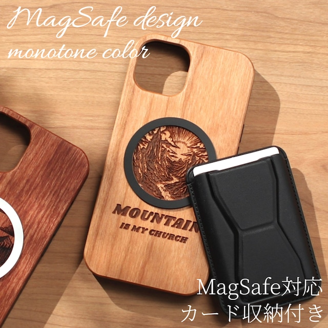 iphone ケース カード収納付き 木製 iphone17 iphone16 iphone15 iphone14 MagSafe マグセーフ対応 カード 背面収納 アイフォン 17 16 15 14 13 12 SE 天然木 ウッド magsafe対応 マグセーフ カード入れ スタンド 薄型 17pro 16pro 13mini se3 マグネット メンズ 送料無料