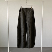 【受注予約:10月上旬入荷予定】クラッシュ加工カツラギワイドPT/グレー