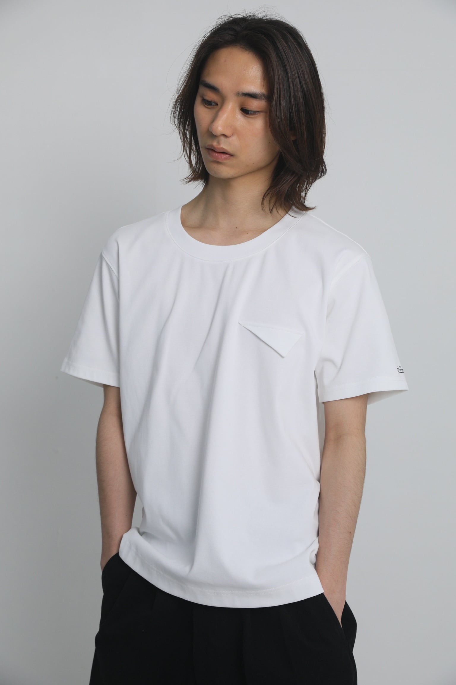philme mekuri blouse white 【公式通販】
