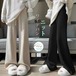 ワイドパンツ ニットパンツ レディース ニット ロングパンツ ウエストゴム 美脚 リラックス 暖い カジュアル ボトムス ケーブル編み ニットパンツ バギーパンツ イージーパンツ ゆったり カジュアル