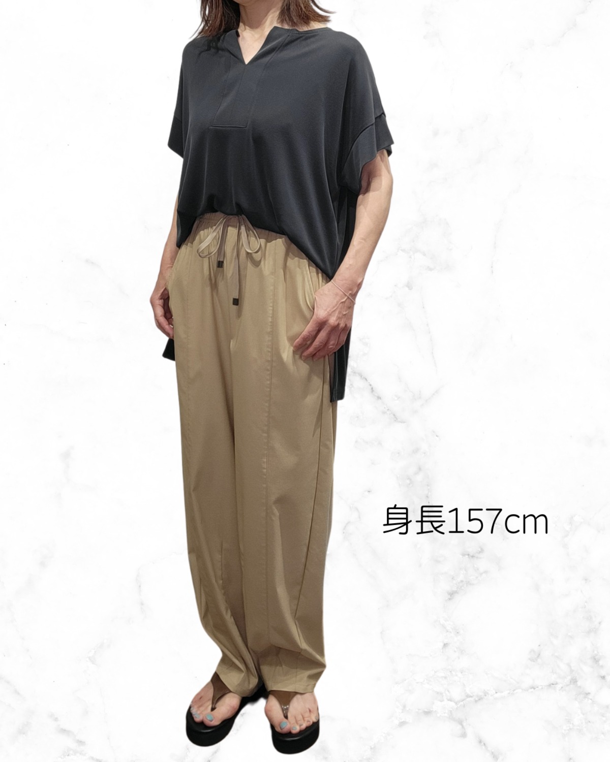 【ALAIA】ハイライズニットバレルレッグパンツ ALAIA】ハイライズニットバレルレッグパンツ ALAIA アライア