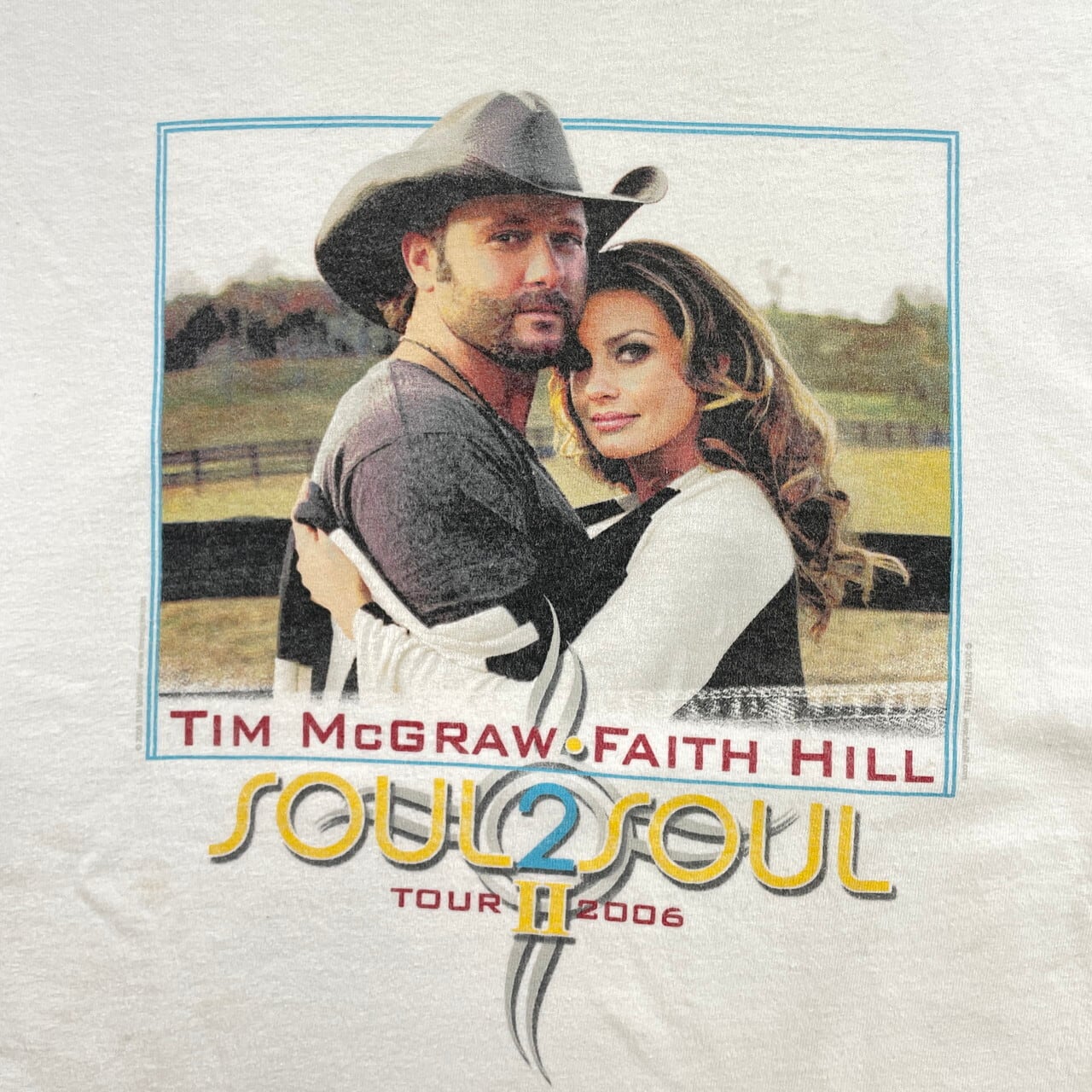 00年代 TIM McGRAW & FAITH HILL フォトTシャツ ツアーTシャツ ティム