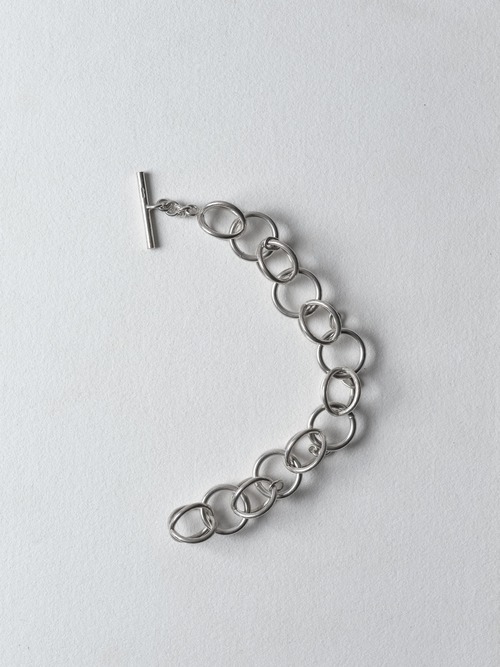 1960s Italian Silver 800 Orbital Knot Links Bracelet