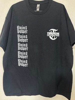 "TERROR PAIN INTO POWER" T-shirts / Black