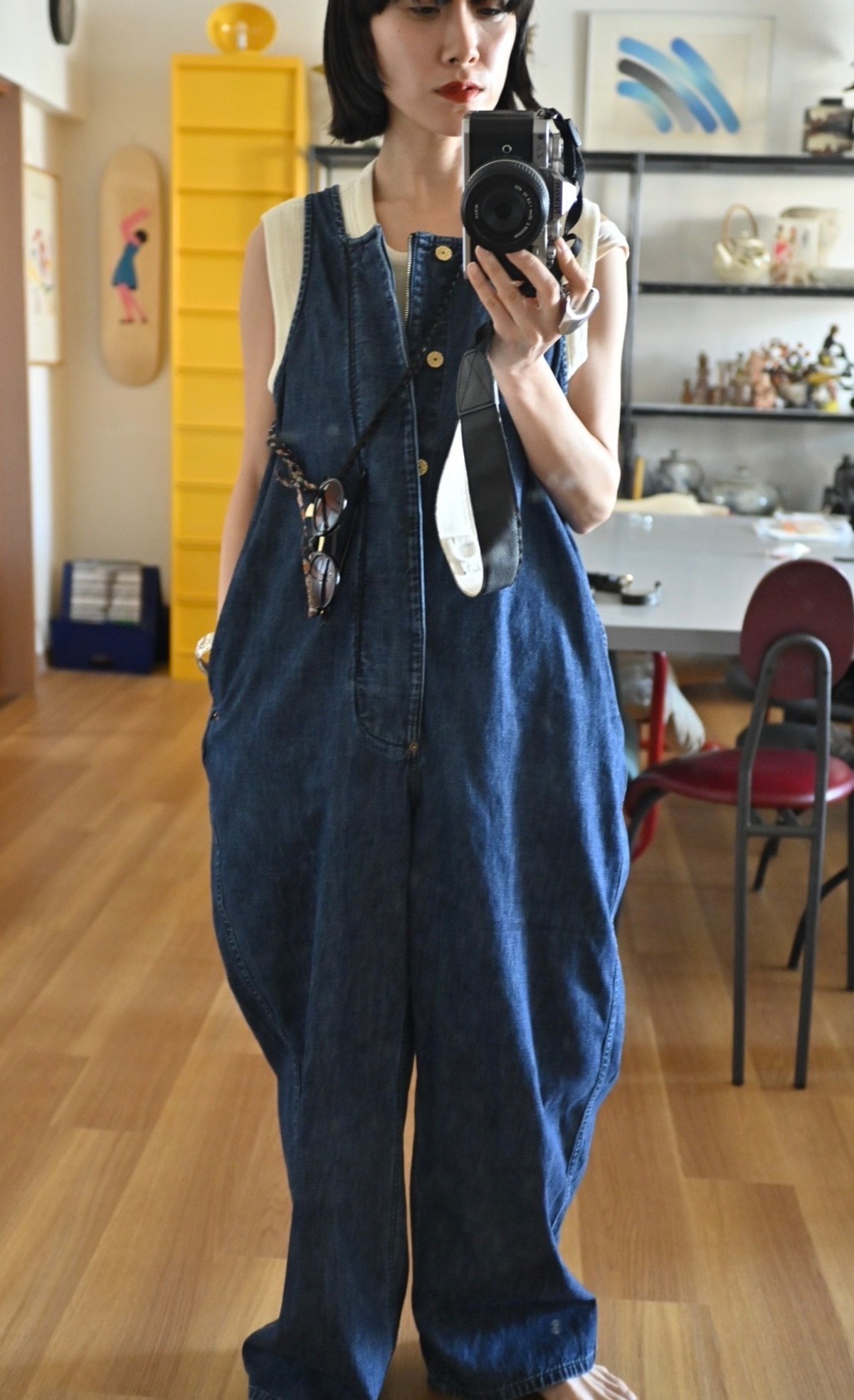 ヘルシーシルエット / 157 】SALOPETTE /157F514 -DARK BLUE 