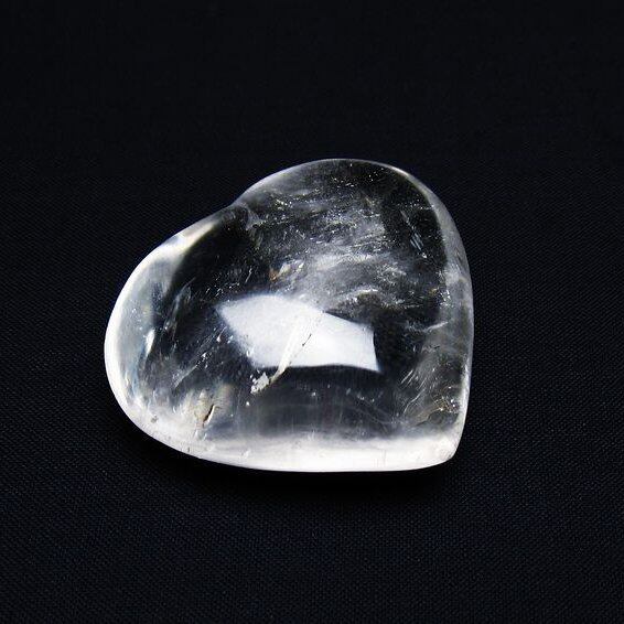 水晶 ハート置物 一点物 145-1514