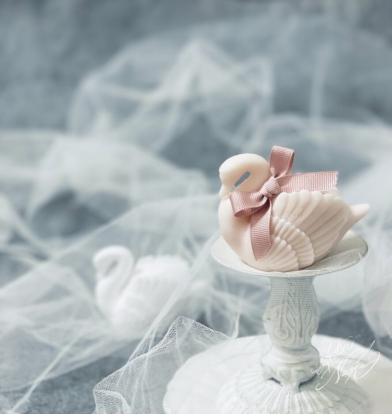 立体スワン(b) シリコンモールド | シリコンモールド・クレイクラフト