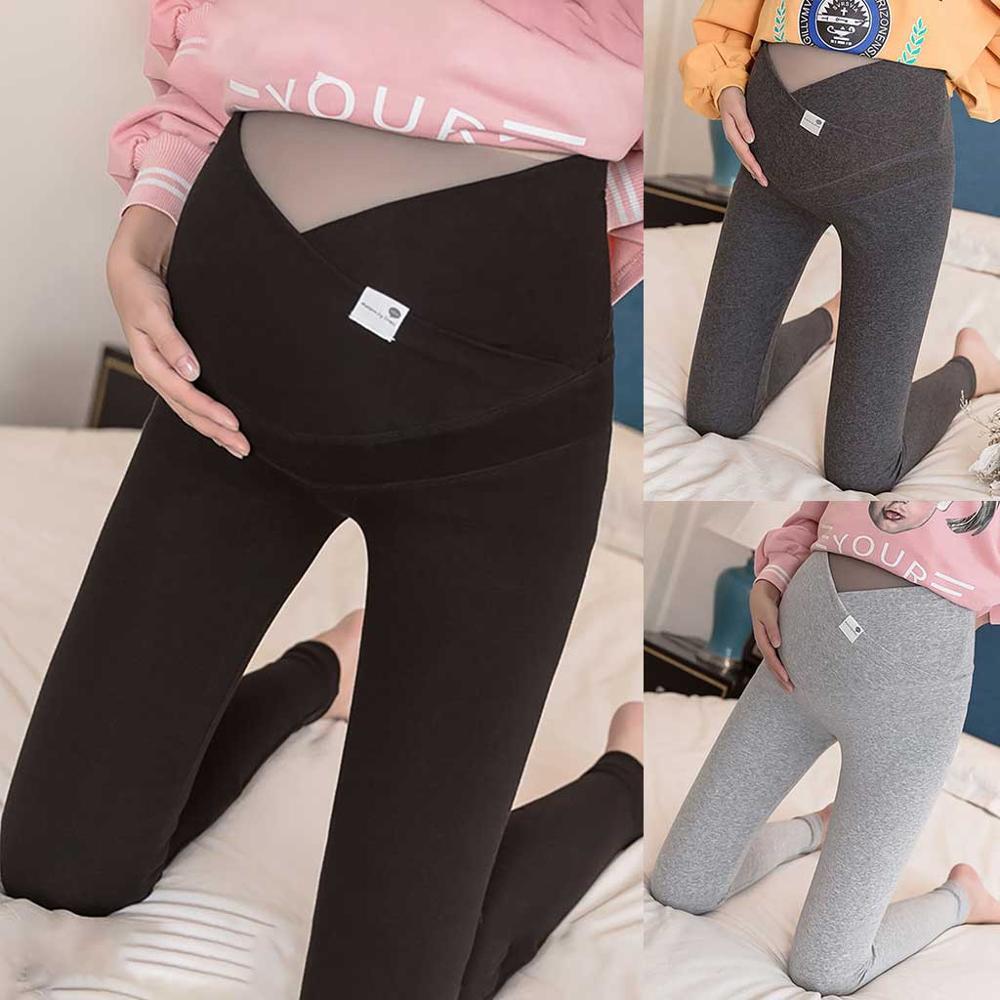 【新作】【送料無料】 女性妊娠中プラスウエストストレッチ破れたジーンズズボンマタニティ看護小道具ベリーレギンスパンツ AL expec390061121866