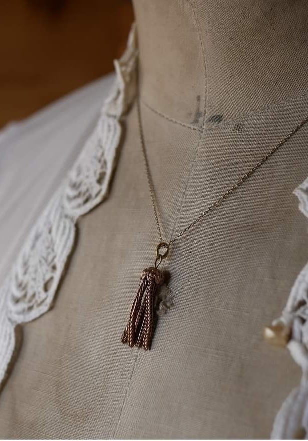 タッセル ネックレストップ フランスアンティーク ブロカント