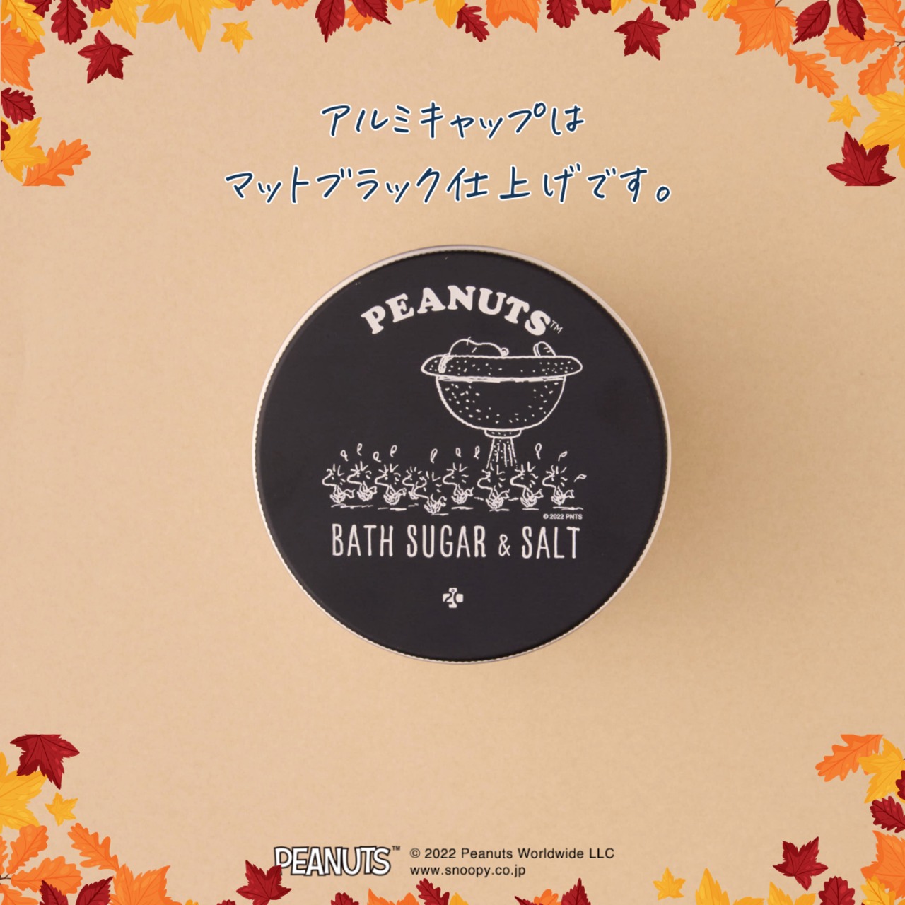 【秋デザイン】PEANUTSバスシュガー&ソルト　300g