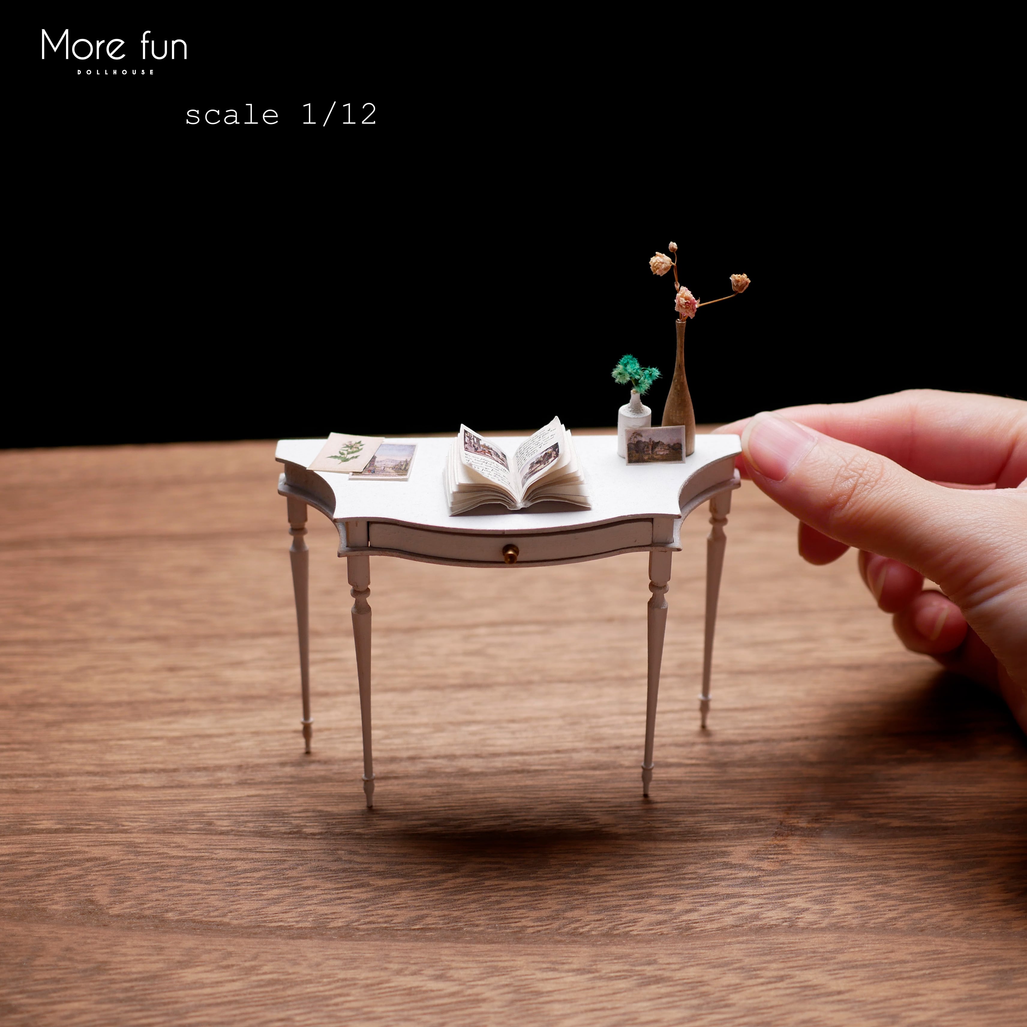 DIY　ミニチュア　ドールハウス　手作りキット　miniature dollhouse kit　コンソールテーブル　L-009 | More  fun合同会社 powered by BASE