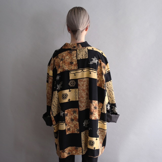 super over size art pattern 1b easy tailored jacket