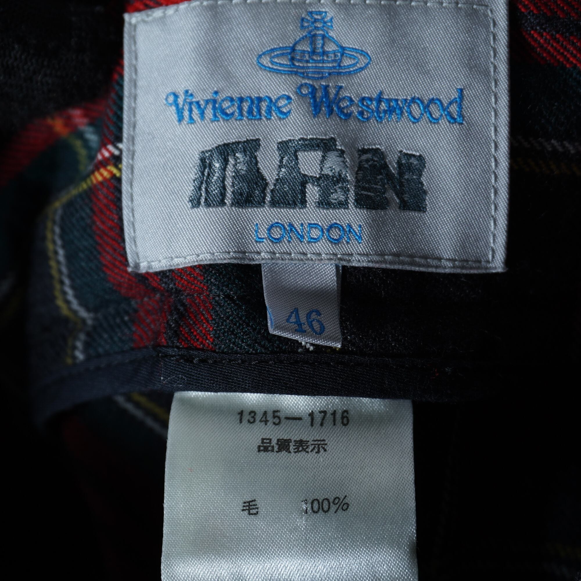 Vivienne Westwood】ヴィヴィアンウエストウッド フラップ付タータン