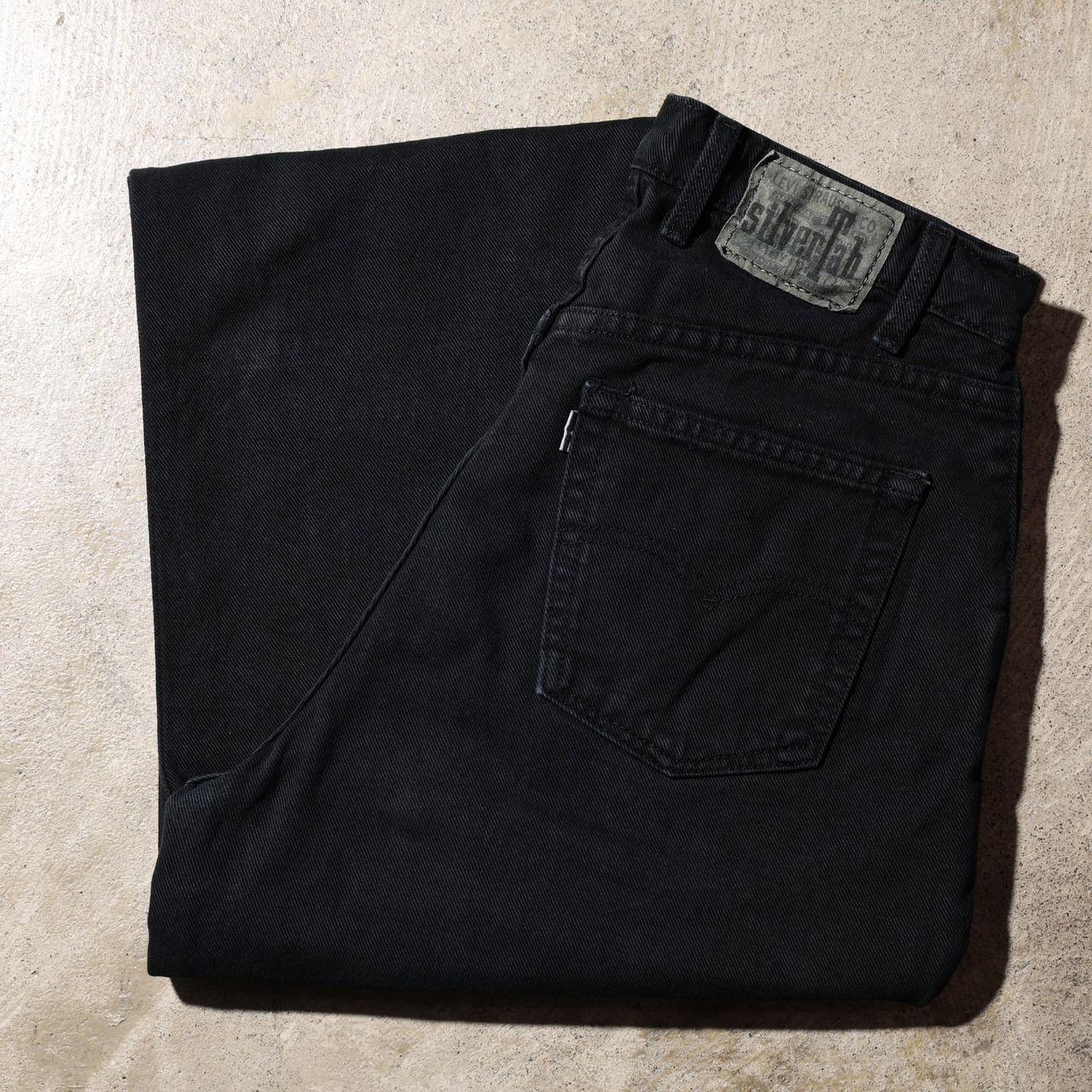 美品 32×32 USA 95年 Baggy Silvertab Levi’s ブラックデニムパンツ リーバイス シルバータブ