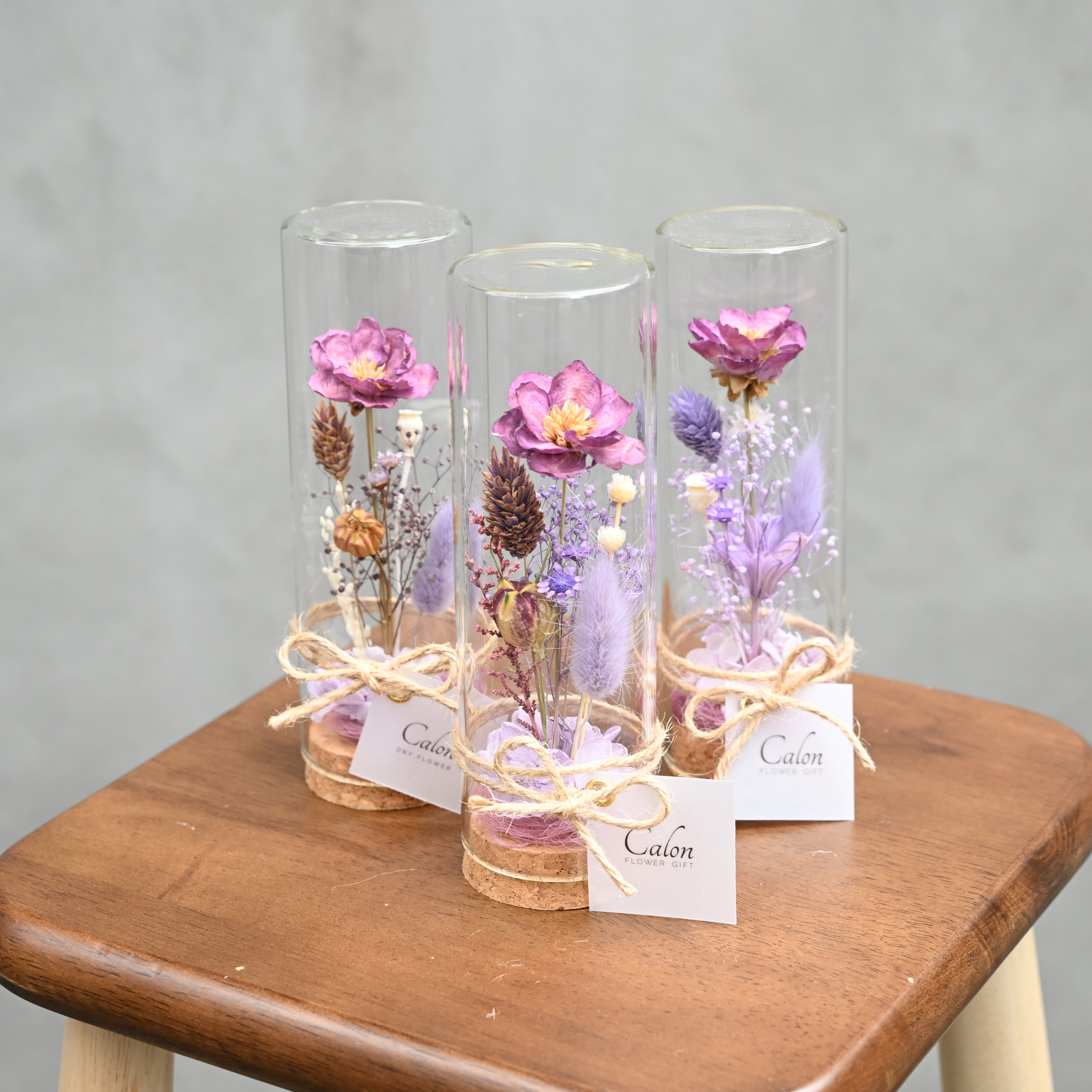 おまかせパープル系】ボトルフラワーS | Calon DRY FLOWER 公式
