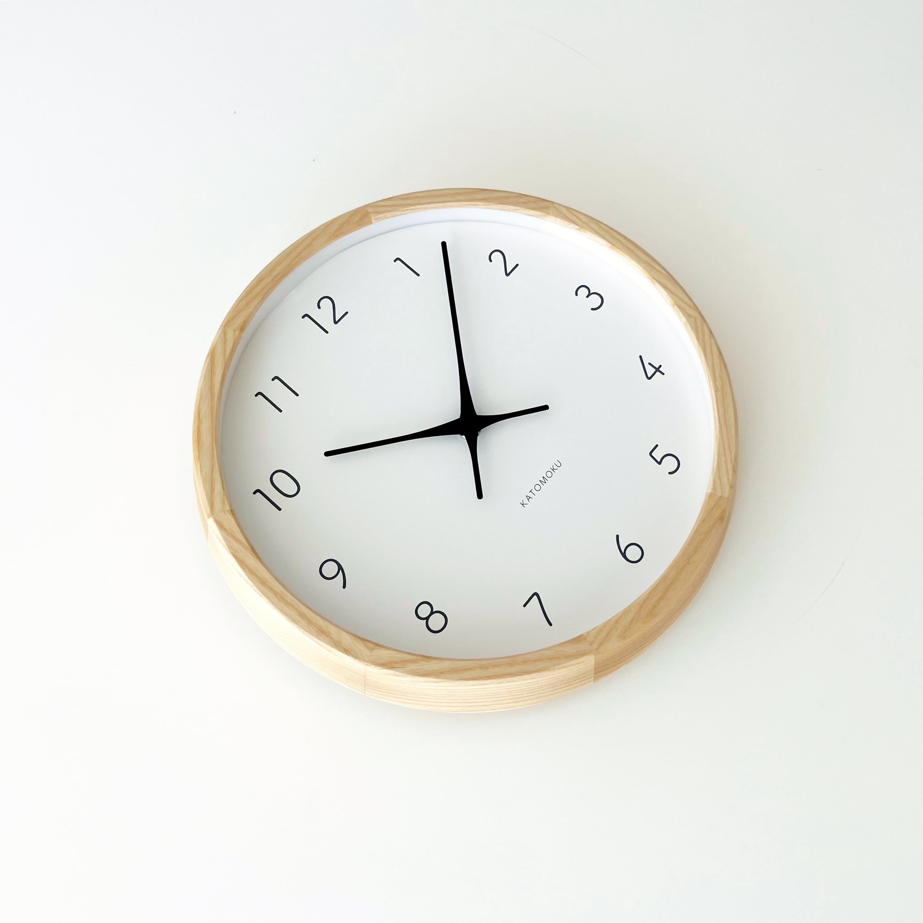 KATOMOKU muku clock 7 ナチュラル km-60NA | 加藤木工株式会社 online