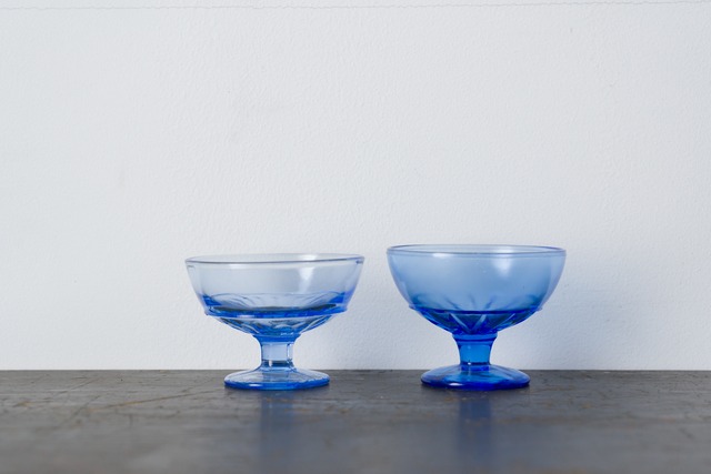 青いパフェグラス｜10.5cm
