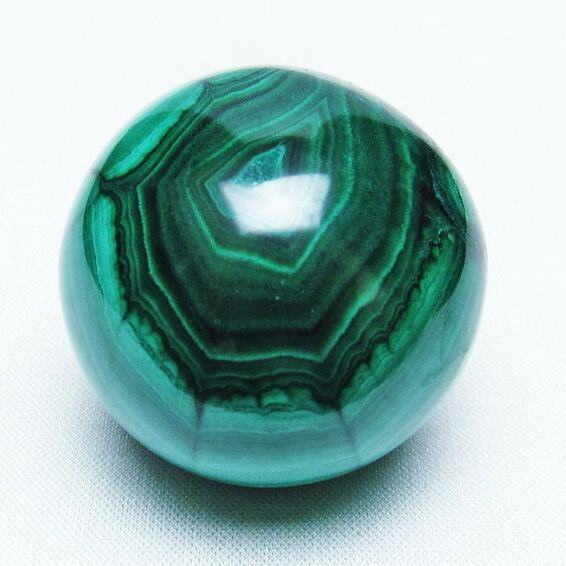 マラカイト 丸玉 38mm スフィア 一点物  141-4877