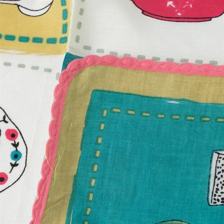 【KILKI】コットンハンカチ 53cm|アフタヌーンティー