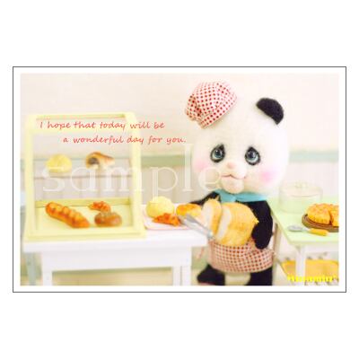 ポストカード 050 [#118パンダのパン屋さん] | Minamin* shop powered by BASE