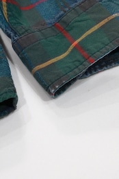 claiborne denim-ish check shirt