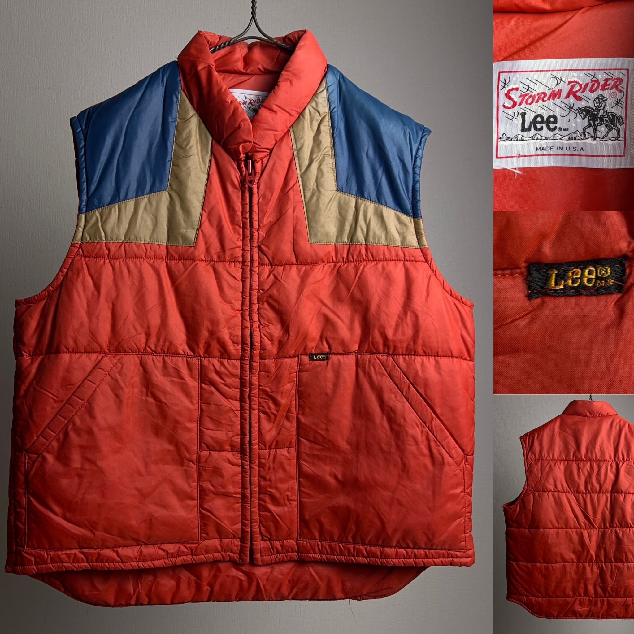 80's Lee Storm Rider Down Vest USA製 SIZE XL 80年代 リー ダウン 