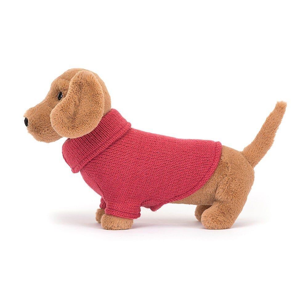 Sweater Sausage Dog Pink_S3SDP