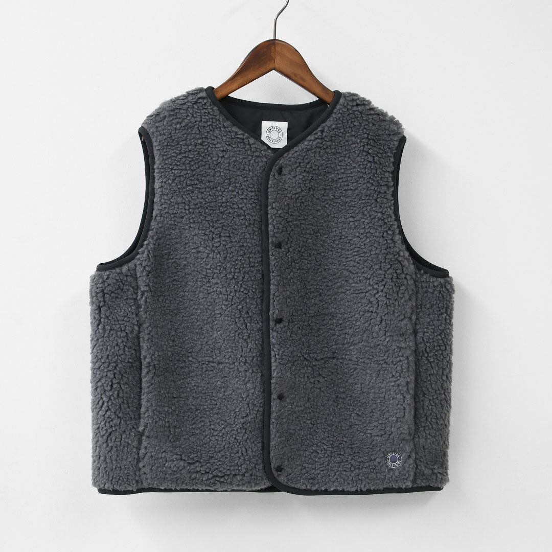 ORCIVAL [オーチバル・オーシバル] Boa Fleece Collarless Vest [OR