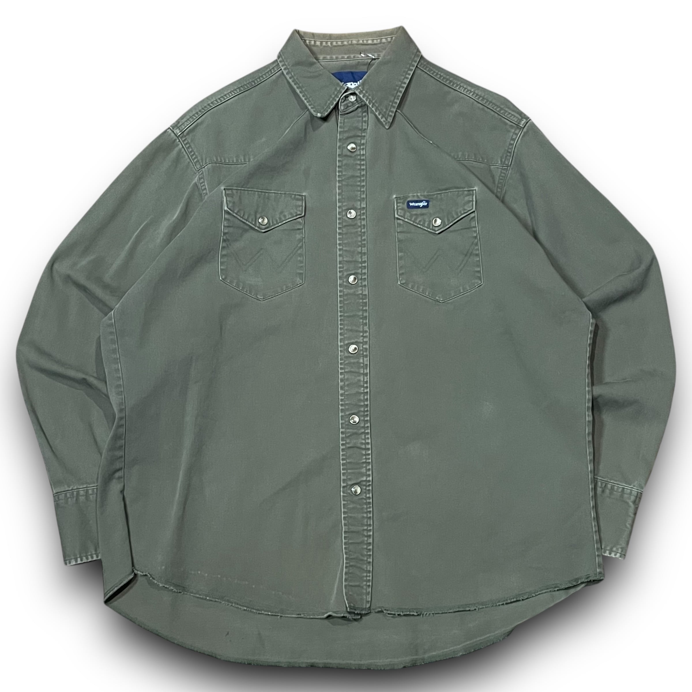 2XL】【90年代】FIVE BROTHER ファイブブラザー 無地 フランネルシャツ