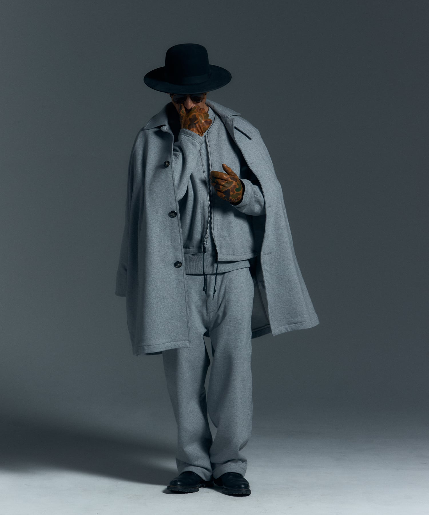 BIG SILHOUETTE SWEAT COAT［HSJ003］ | HAPPY SAUCE