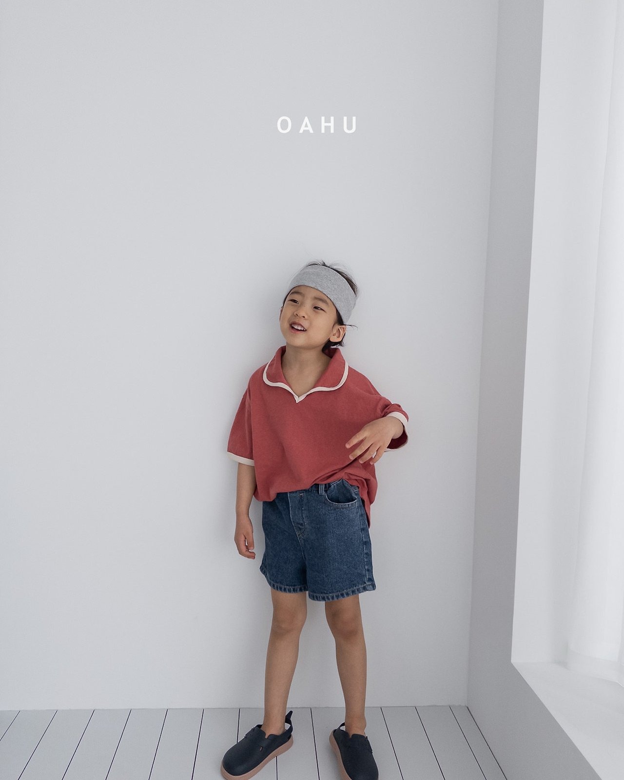 [OAHU] Brick collar shirt / [오아후] 브릭카라티